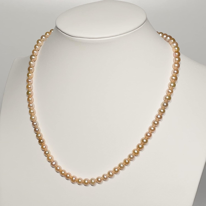 530 Chain - قلادات لؤلؤ ساحرة بحجم 5-6 مم