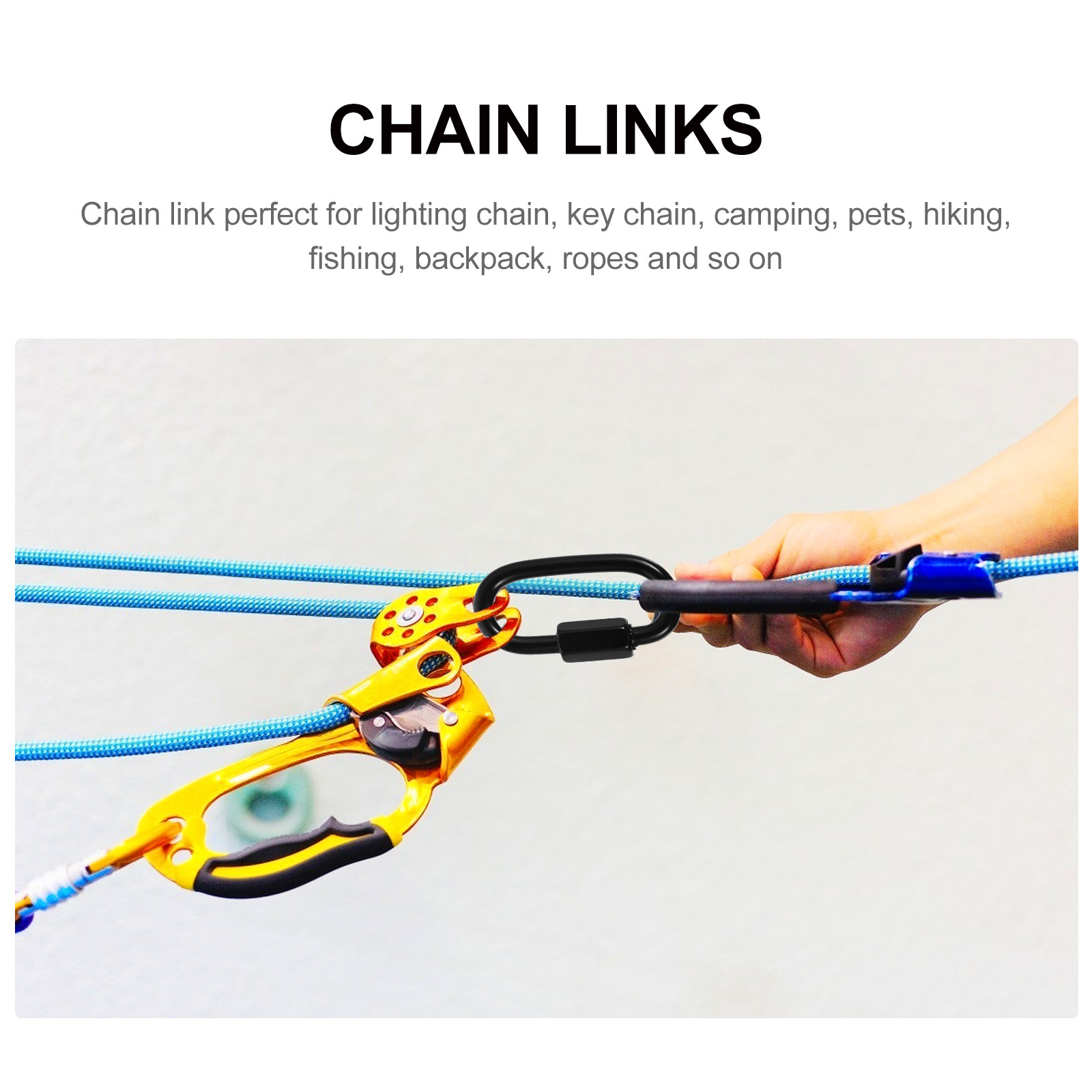 8 قطع من وصلات سلسلة التوصيل ا - مراجعة Steel Chain وسعره
